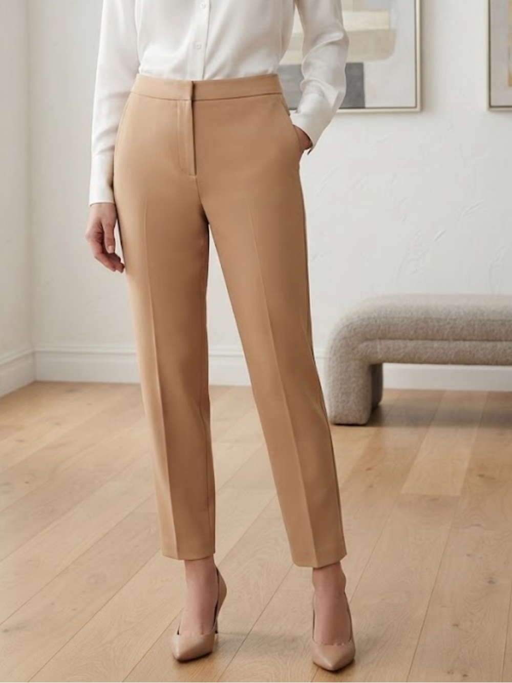 Take 50% OFF-Lulus Tailored High-Waist Ankle Pants - Size-M